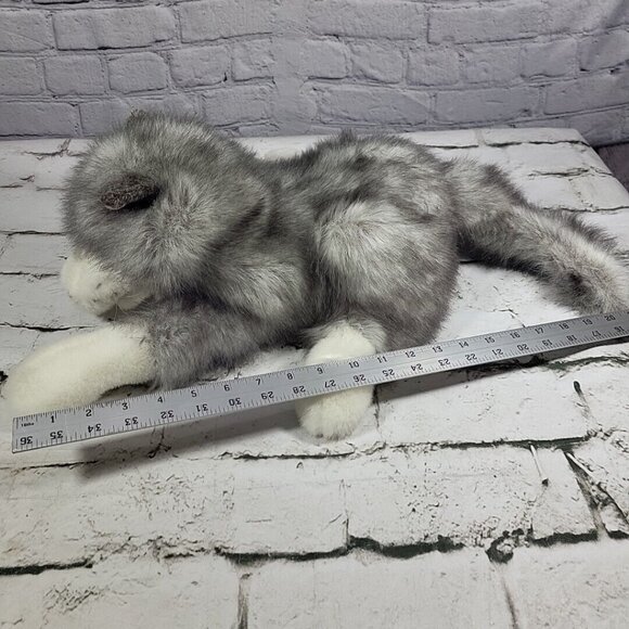 Folkmanis Timberwolf Full-Body Plush Hand Puppet Lifelike Gray Wolf Storytelling - Picture 11 of 11